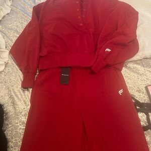 Fabletics Vibrant Red Activewear Set